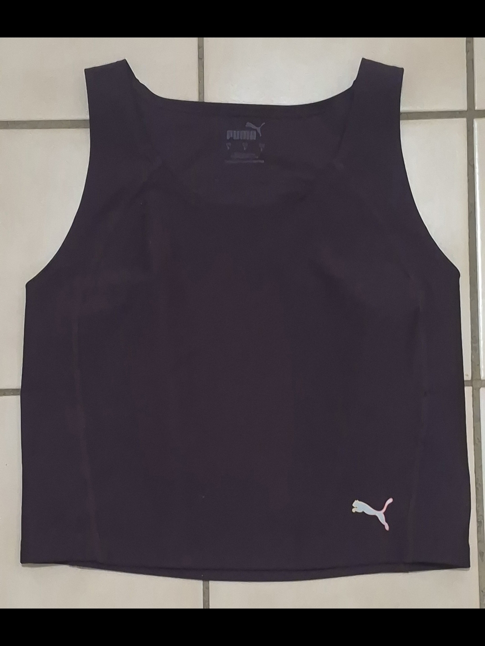 PUMA RUN Ultraform Crop Tank | Women's Small | dryCELL | Deep Plum